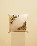 A modern cushion adds subtle sophistication to this elegant living room, made in Lahore.
