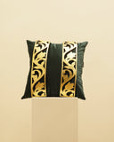 A beautifully colored cushion provides a pop of style in this minimalist living room, made in Lahore.