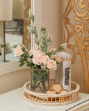 Artistic book decor detail bringing sophistication and character to any space.