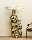 Camouflage Terracotta featured in a stylish setting, complemented by handmade home decor from Lahore, Pakistan.