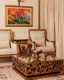 A beautiful sofa set paired with elegant cushions and stylish accessories, enhancing the charm of a modern living room. Crafted with care and timeless design.
