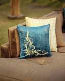 Colorful embroidered cushion perfect for sofas, chairs, or beds, adding warmth and a creative flair to any room