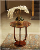 Dil Darya table in a luxurious living room setting, featuring handcrafted furniture from Lahore, Pakistan.
