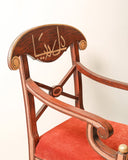 Close-up of fabric and frame showcasing quality craftsmanship and luxurious comfort in every chair.