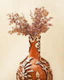 This handcrafted terracotta piece adds warmth and artisanal charm to a refined living space, made in Lahore.