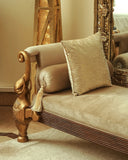 Handcrafted chaise lounge from Lahore adds luxury and comfort to your living room or bedroom décor.