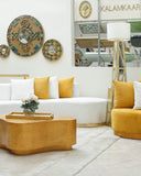 Modern sofa design offering both luxury and cozy seating for your home’s main gathering area.