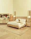 Full view of Grace Bed Set styled with soft bedding.