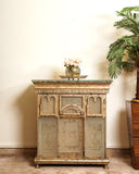 A stylish console table adds elegance and function to this sophisticated living room, handmade in Lahore.