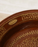 Close-up of the Hand Painted Tray highlighting intricate brushwork and vibrant colors, showcasing exquisite handmade home decor from Lahore, Pakistan.