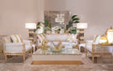 Sleek and modern sofa set adds a statement of elegance, blending beautifully with neutral interiors.