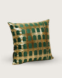 Decorative cushion featuring bold printed patterns, crafted with care in Lahore for a stylish home.