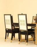 Sophisticated dining space showcasing a balanced mix of style and comfort.