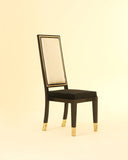 Stylish chair featuring clean lines and supportive seating for your dining area.