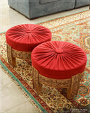 Elegant handmade pouffe, perfect for home furniture in Lahore, Pakistan.