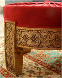 Elegant handmade pouffe, perfect for home furniture in Lahore, Pakistan.