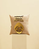 An exotic cushion brings comfort and elegance to this stylish space, made in Lahore.