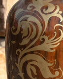 Detailed close-up of terracotta pieces showcasing their smooth finish and rustic charm.

