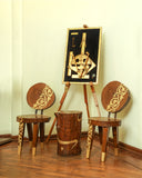 Modern chair set with unique design, perfect for adding a stylish touch to any living or dining area.



