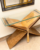 A close up of the kitab console, showcasing the writing on it in great detail. 