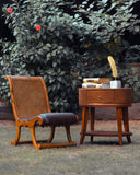 Silver Chair & Oval Table