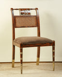 A stylish chair pairs perfectly with the desk, offering comfort and classic craftsmanship, handmade in Lahore.

