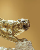 Close-up of the intricate details and textures of the sculpture, highlighting expert artisan work.

