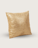 A beautifully printed cushion adds artistic flair and comfort, handcrafted in Lahore.

