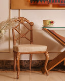 Close-up of chair showcasing fabric texture and stitching details, perfect for living or lounge spaces.

