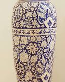 The Shahi Blue Terracotta adds a touch of artisanal charm, crafted with care and tradition in Lahore, Pakistan.


