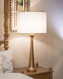 A golden-colored lamp brings a touch of elegance and luxury to any room, infusing your living space with warmth, style, and timeless charm, proudly crafted in Lahore.
