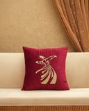 A beautifully embroidered cushion adds the perfect finishing touch to this modern Lahore living area.