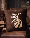 Decorative printed cushion featuring bold patterns, perfect for enhancing your home decor and comfort.

