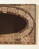 Close-up of the Venetian Mosaic Frame, showcasing intricate handmade details and craftsmanship from Lahore, Pakistan, elevating this luxurious living space.

