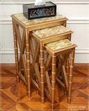 Charpai Nest Of Tables with Mother of Pearl